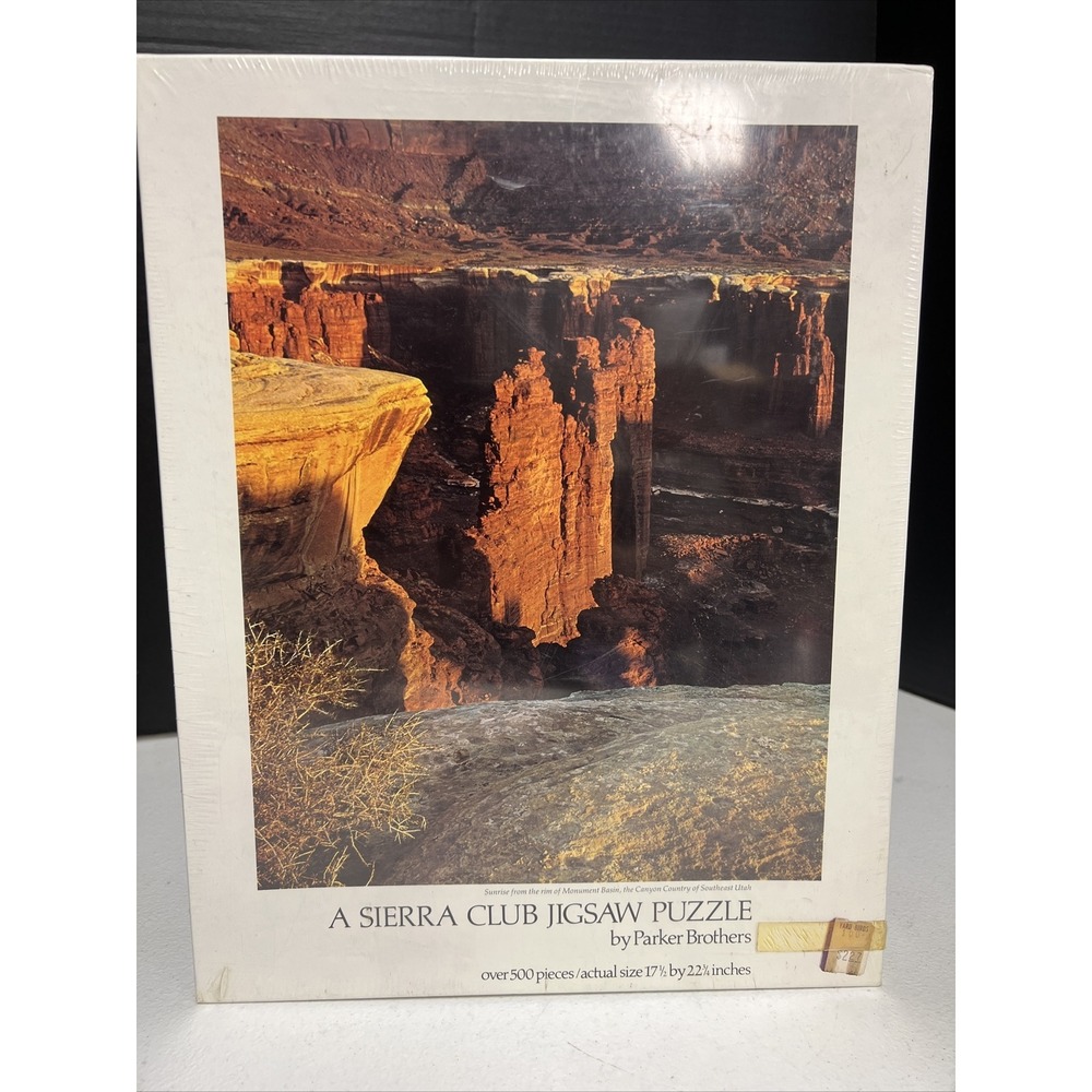 Sealed Parker Brothers A Sierra Club‎ Jigsaw Puzzle Monument Basin Utah Over 500